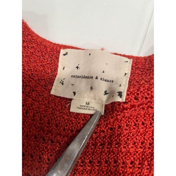 Urban outfitters coincidence & chance rust color knitted sweater size Medium - Picture 4 of 5